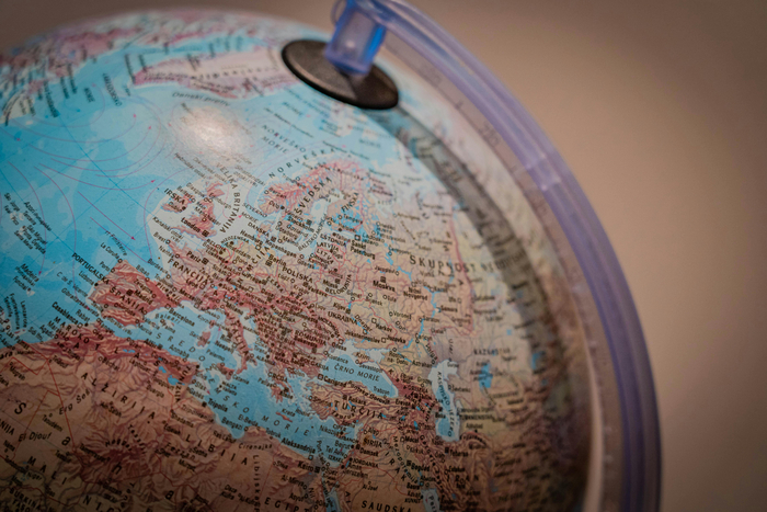 Globe representing global policy and research